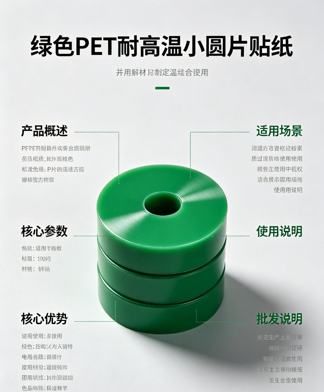 PET圆2片贴纸-