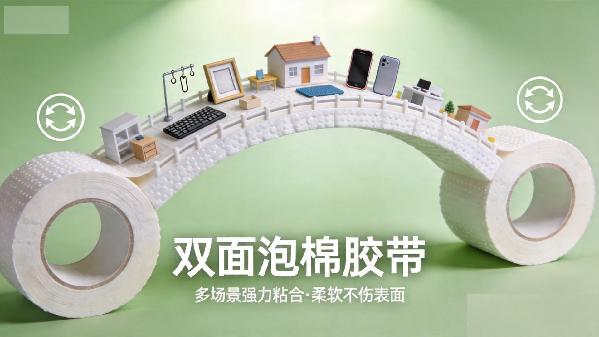 耐高温遮蔽膜_汽车喷涂遮蔽膜_双面胶_高粘双面胶_可降解胶带